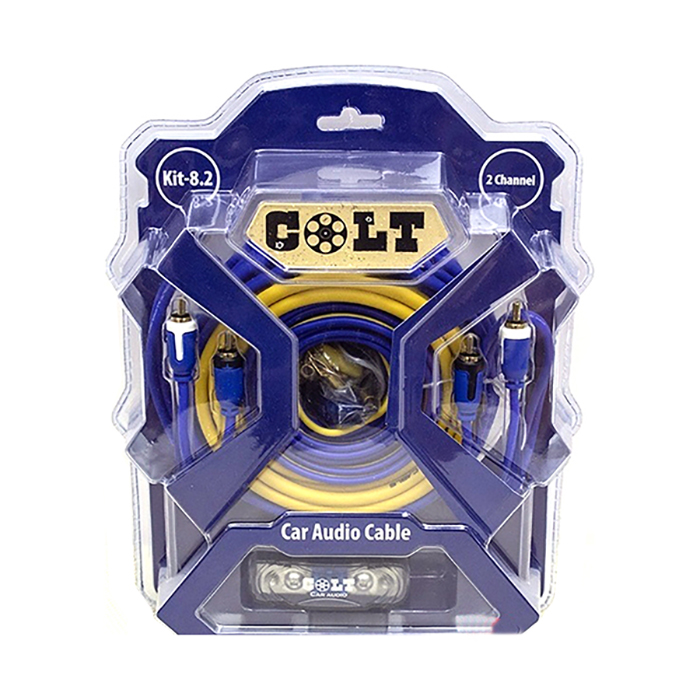 COLT | KIT82 | Набор проводов для 2-х канального усилителя (8 GA) гибкий силикон, омедненный алюм | 1