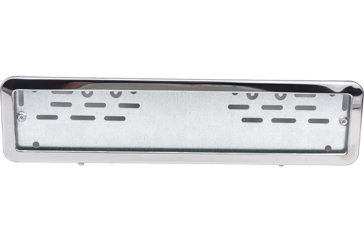 DolleX | SPL-22 | Рамка номерного знака нержавеющая сталь с металл. адаптером, 1шт. | превью 1