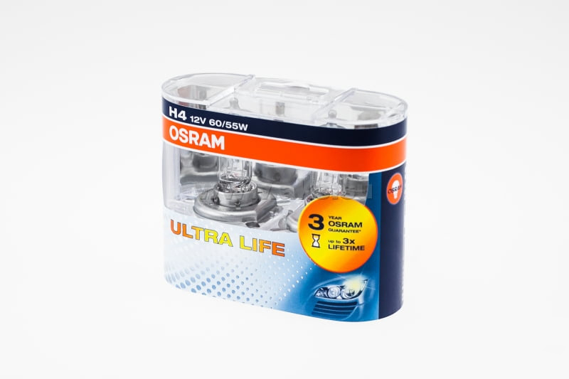 OSRAM | H4 64193 ULT- DUOBOX | Лампа H4 ULTRA LIFE 12V 60/55W комплект 2шт. | превью 3