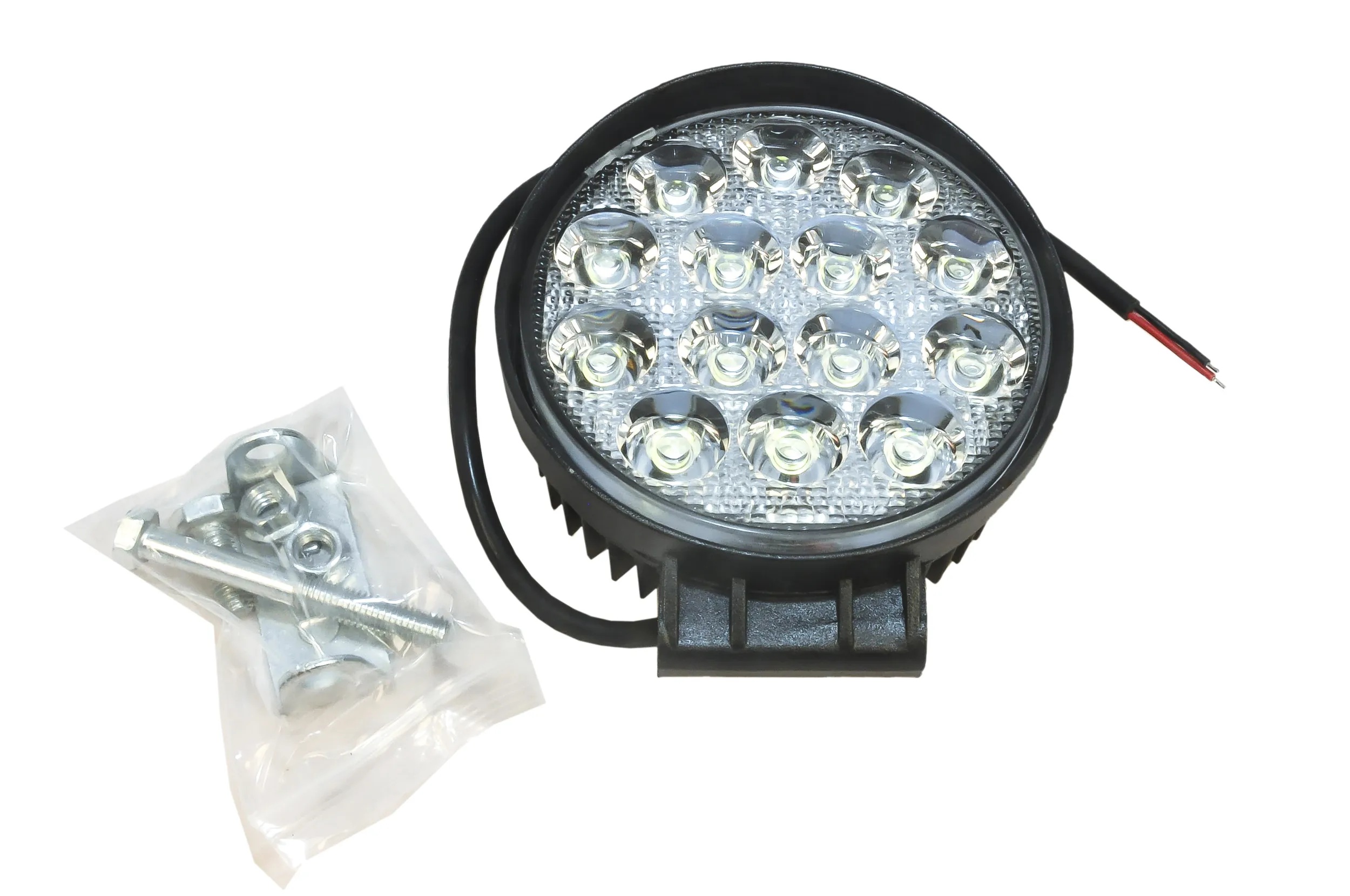 Автоэлектрика| AE42R-14LED-55PC |Фара светодиодная,круглая,14Диод,115*55*142,,42Вт,10-30V,1шт | превью 2