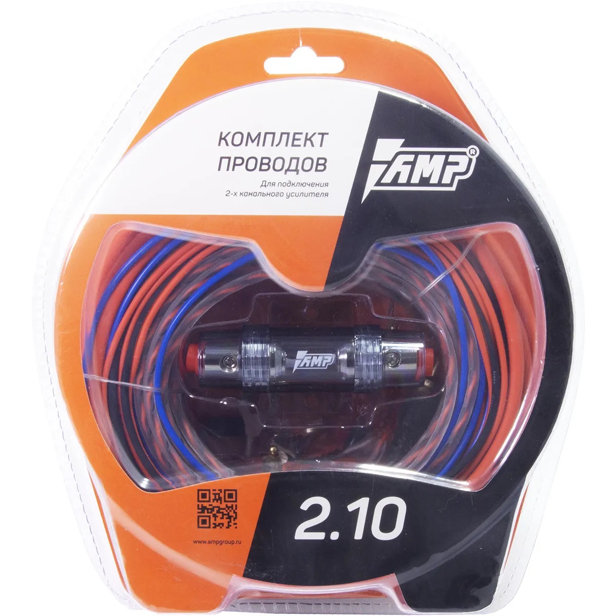 AMP | 2.10 CCA | для 2-х кан. усилителя, сил. каб. 10Ga, Mini ANL 40A | превью 1