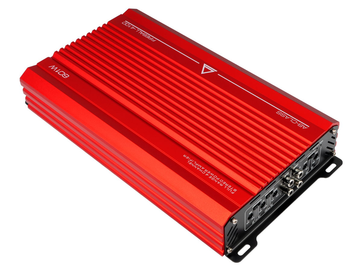 AurA | FIREBALL-4.100 | 4x100w (4 Ohm), 4x150w (2 Ohm), 2x300w (4 Ohm), LPF/HPF, 20Hz - 20kHz | 2