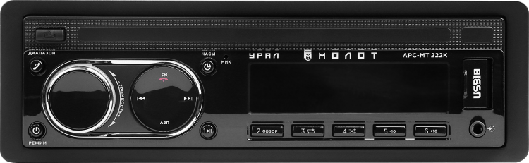 Ural | Урал МОЛОТ АРС-МТ 222К | 4*25Вт, BT, USB, RCA, AUX, красные кнопки, приложение | 2