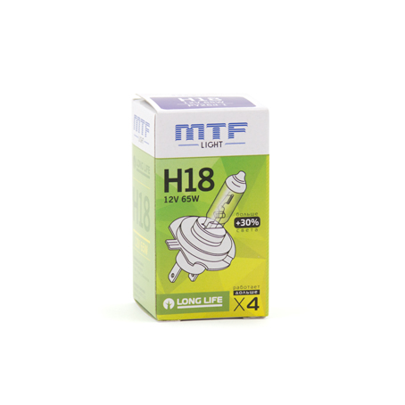 MTF | Standard+30% H18 | 12V 65W лампа накаливания 1ШТ. | 1