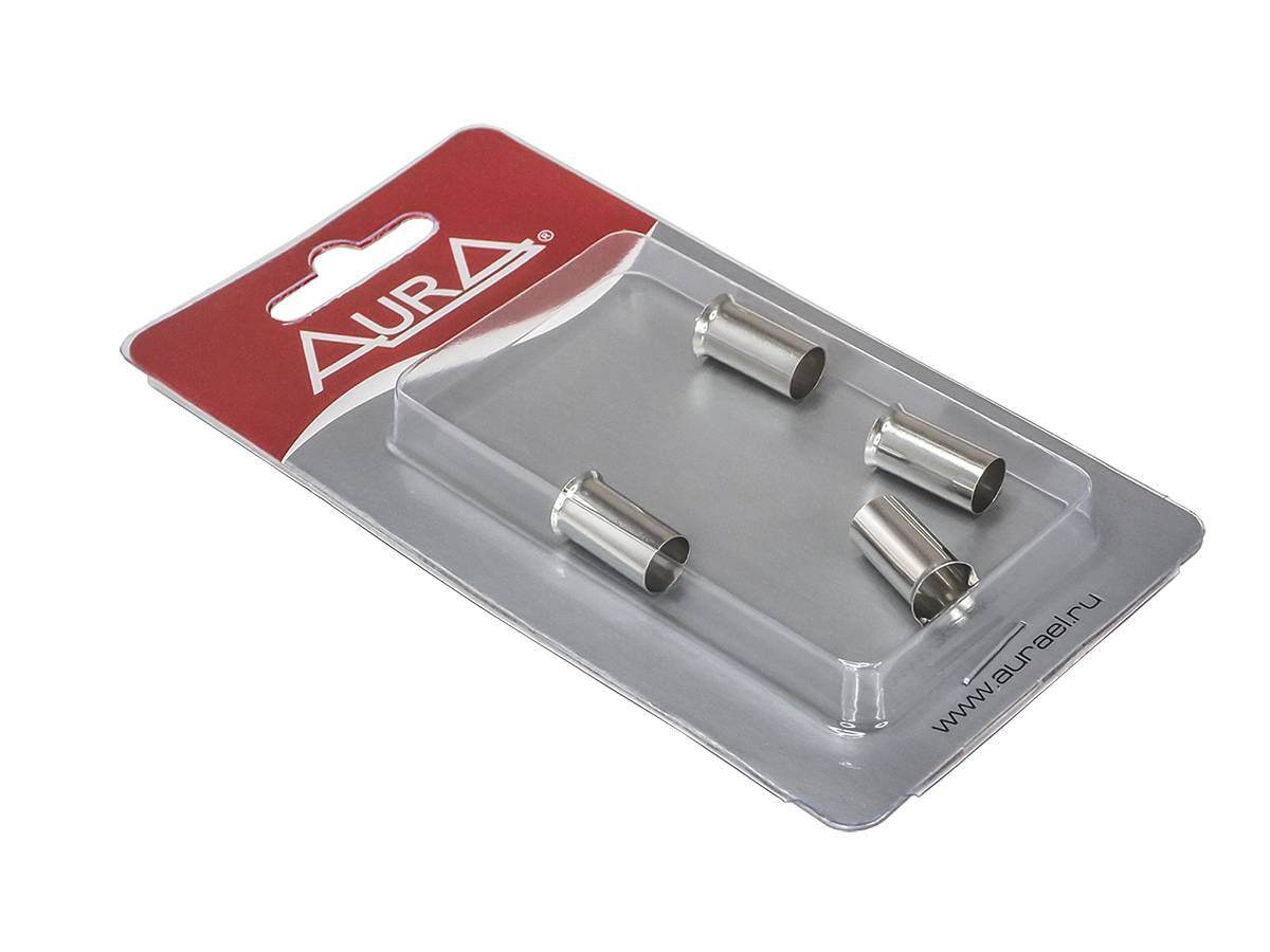 AurA | APT-5200 | Гильза силовая, 4Ga (20мм2), комплект 4шт., Nickel, блистер | превью 2