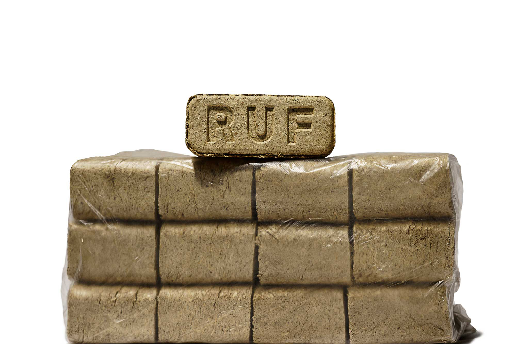 Эколес| Брикет топливный RUF | ДУБ, для каминов, печей, бань, 12шт/10кг упак | превью 2