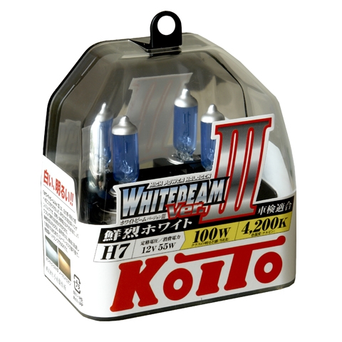 KOITO | P0755W H7 WHITEBEAM | 12V 55W (100W) лампа накаливания  2шт.пласт уп.| превью 1