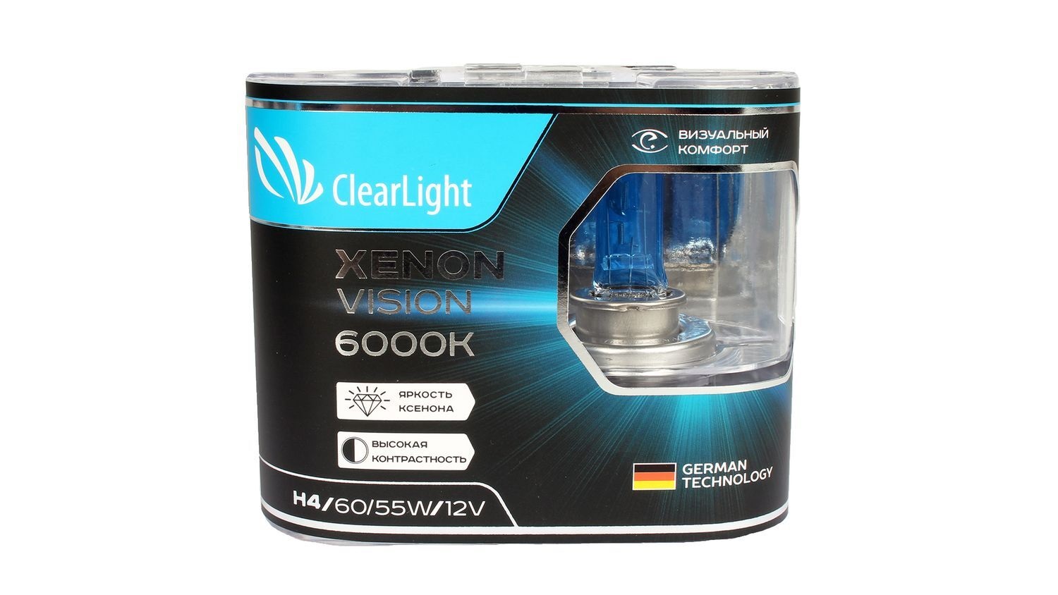ClearLight | XenonVision H4 | 12V-55W Блистер 2 штуки | превью 1