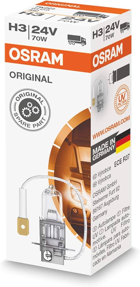 OSRAM | H3 64156 Halogen  | Лампа H3 24V 70W  | превью 1