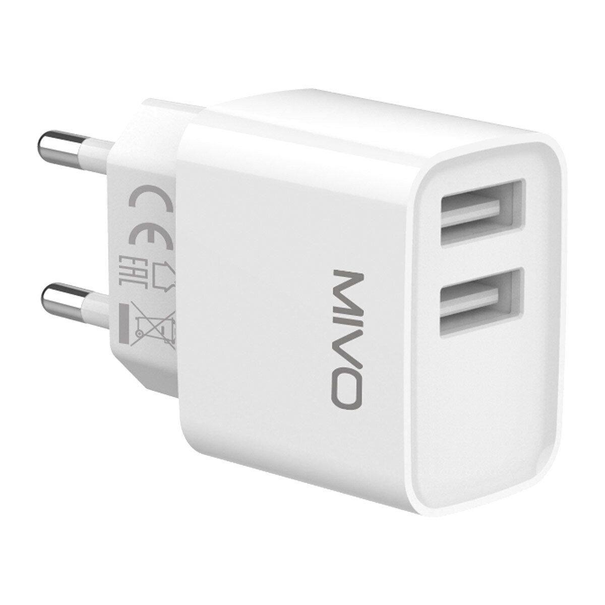 Mivo | MP-228 | Сетевое ЗУ 2x USB 220В 2.1А | превью 2