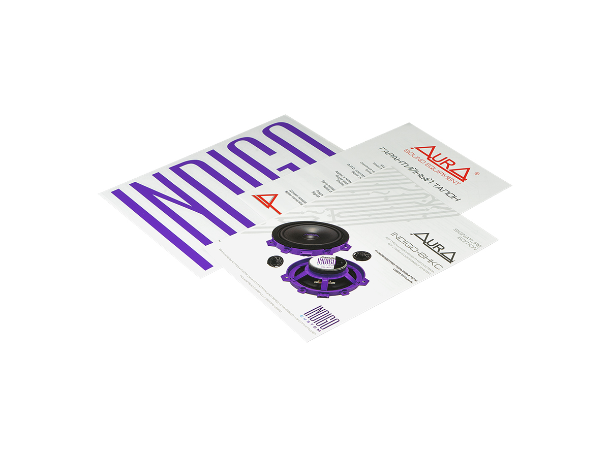 AurA | INDIGO-6HKC | HYUNDAI / KIA, 2-полосные, компонентные, 51/101w,  40Hz - 20kHz, 91db | 7