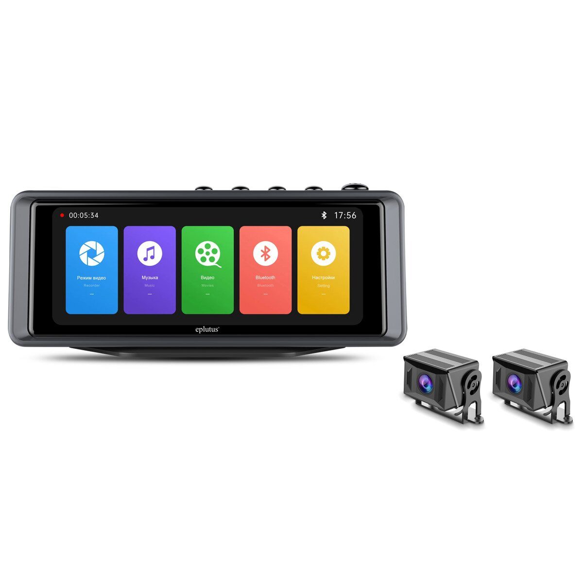 Eplutus | D706 | Для грузовиков 2 камеры  Full HD1920x1080, 140гр., 10" экран | превью 1