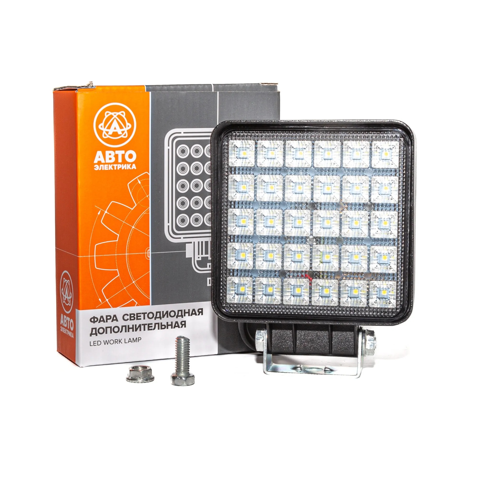 Автоэлектрика| AE90S-30LED-42PC |Фара светодиодная,квадратная,30Диод,110*42*140,,90Вт,10-30V,1шт | 5