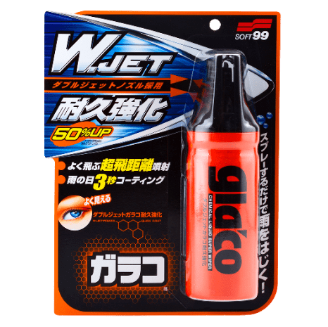 Soft99 | Glaco "W" Jet Strong (180 мл.)| водоотталкивающая полироль-спрей для стекла  | превью 1