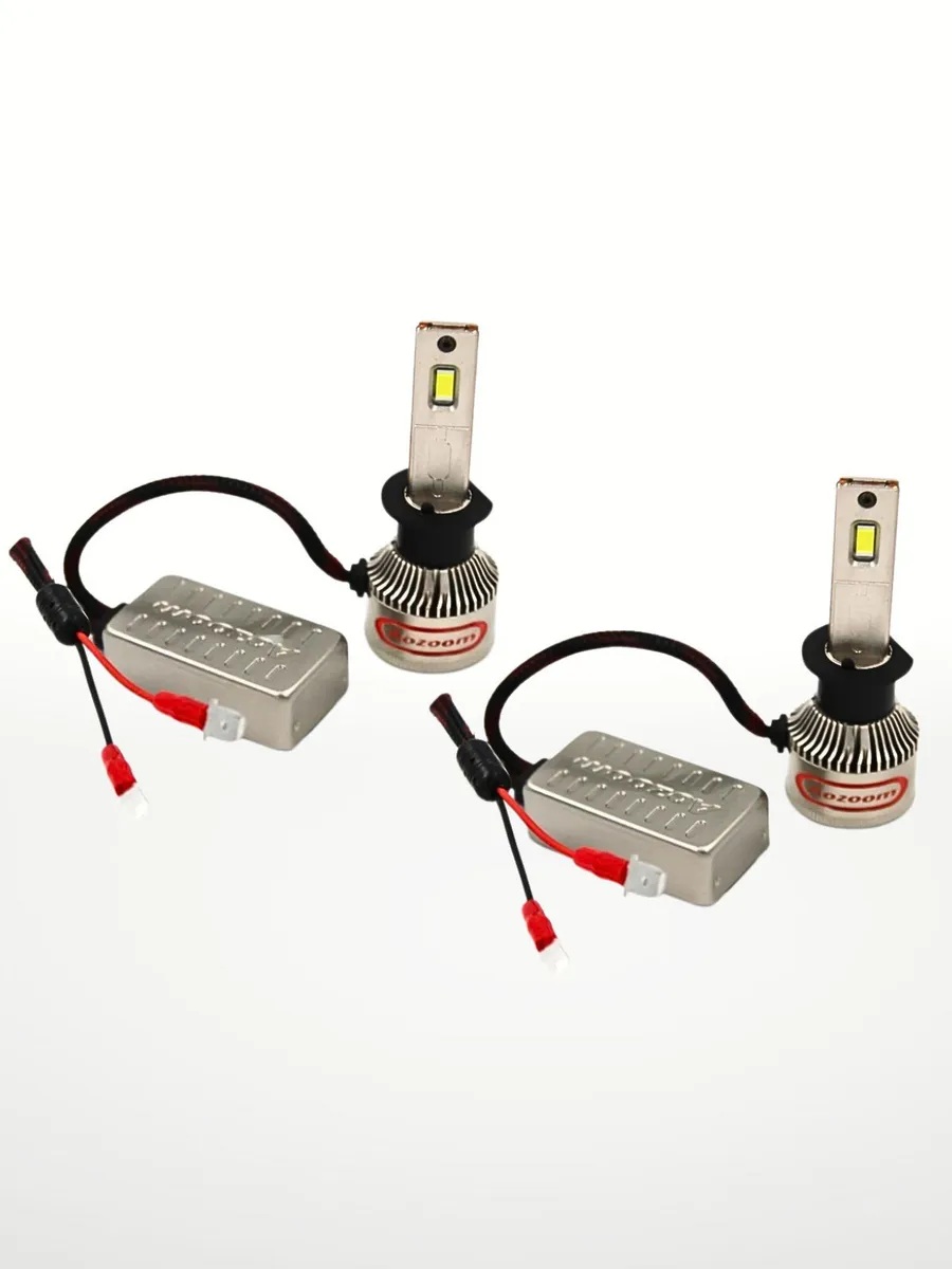 AOZOOM | P10 H1 |  с вентилятором , 5500K , 12V, 55 Вт, 3500 Lm  комплект 2 шт. | превью 3