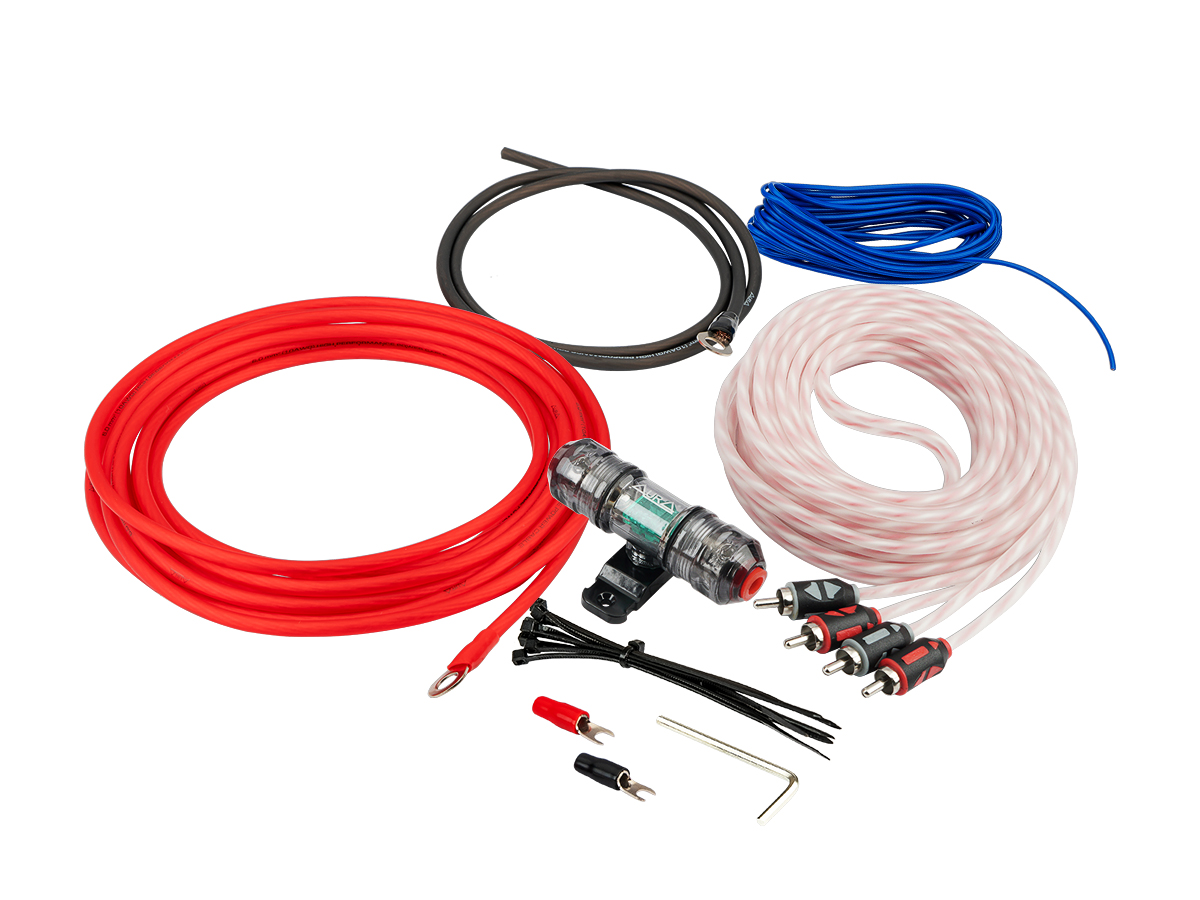 AurA | AMP-1210 | 2 канала, 10Ga (6мм²), держатель MiniANL 30A, RCA, клеммы, шестигранник, пакет | превью 1