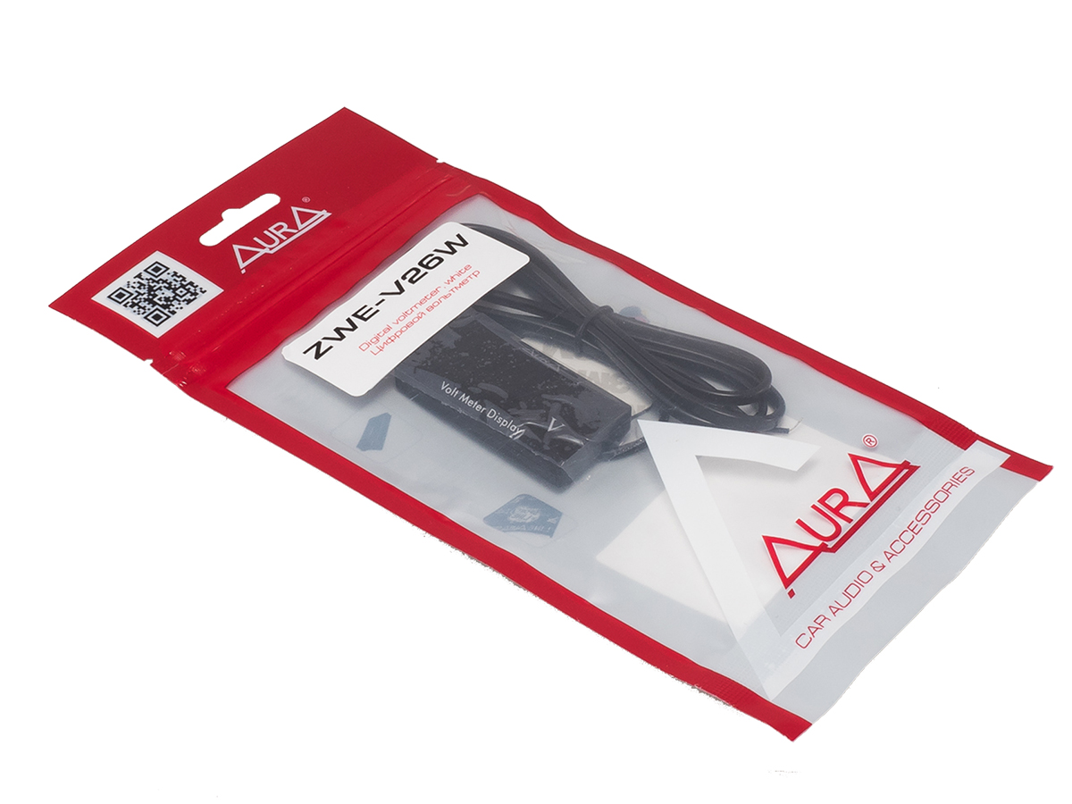 AurA | ZWE-V26W | Вольтметр цифровой, 9-18V, 3 сегмента, белый | превью 2
