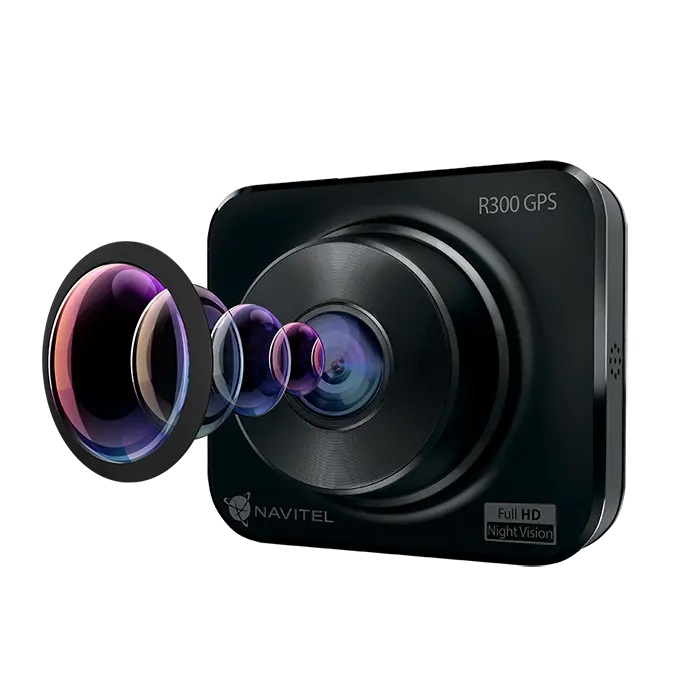 NAVITEL | R300 GPS | 2.",140гр,4 Линзы,1080 FHD 1920x1080P/30 к/с GPS-информер | превью 2