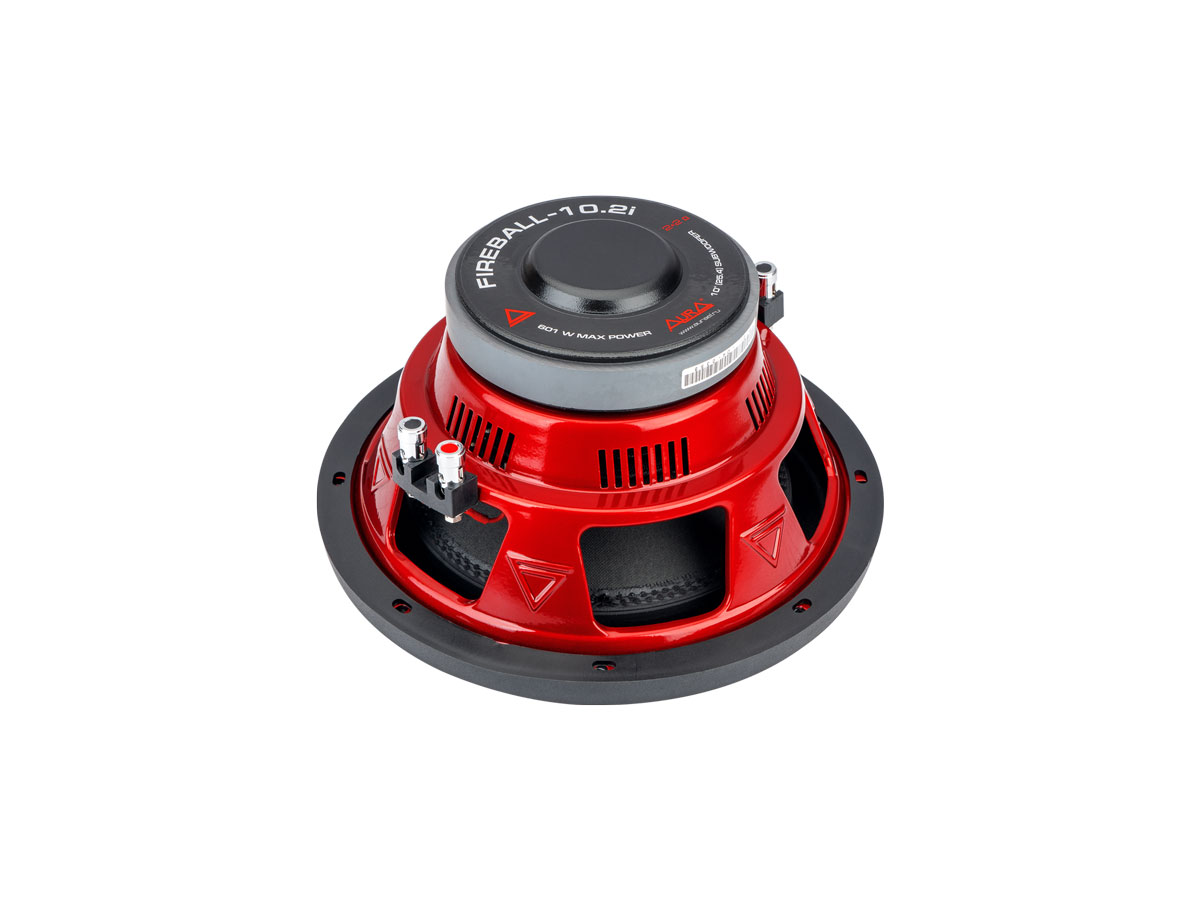 AurA | FIREBALL-10.2i | 10" (25cm), 2" (2+2 Ом), 301/601w, 40 Oz, 84db | 6