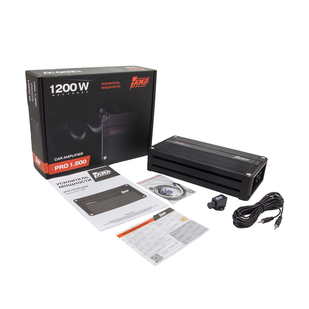 AMP | PRO 1.600 | 1-кан, класс D, мощность RMS 600 Вт х1 ( 1 Ом ), 450Втх1 ( 2 Ом ) | 4