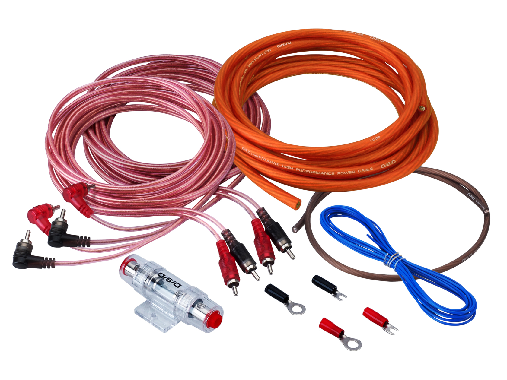 D/S/D | DAK-410G | 4 канала, 10Ga (6мм²), колба AGU 50A, RCA, клеммы | 1