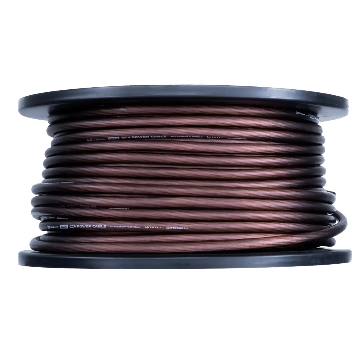 AMP | MASS 8Ga | CCA Extremely flexible СИЛОВОЙ кабель алюм. ЧЕРНЫЙ Бухта 50м цена за БУХТУ | превью 2
