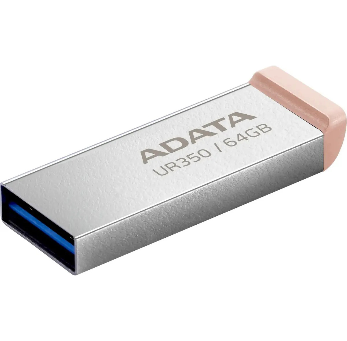 A-Data | 64GB | Модуль памяти USB 3.2 UR350 серебро/коричневый металл| 3