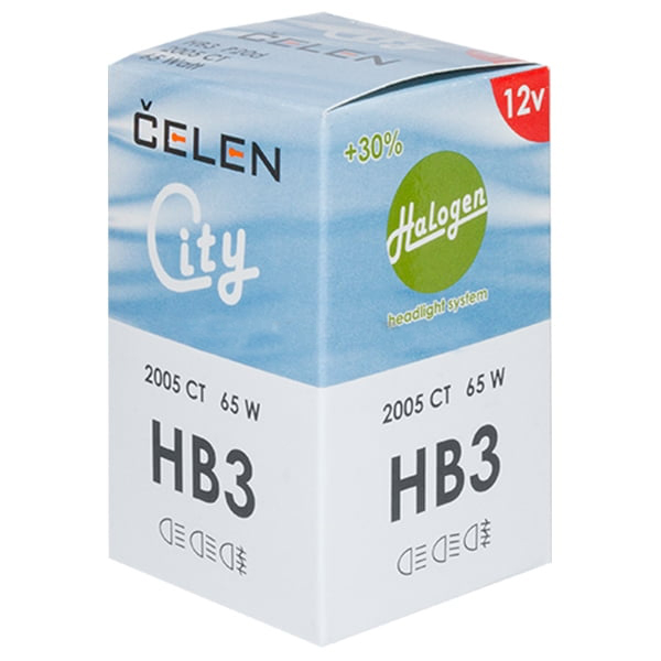 CELEN | HB3 2005CT Halogen | Лампа Halogen City + 30% HB3 12V 65W  СИНЯЯ | превью 1