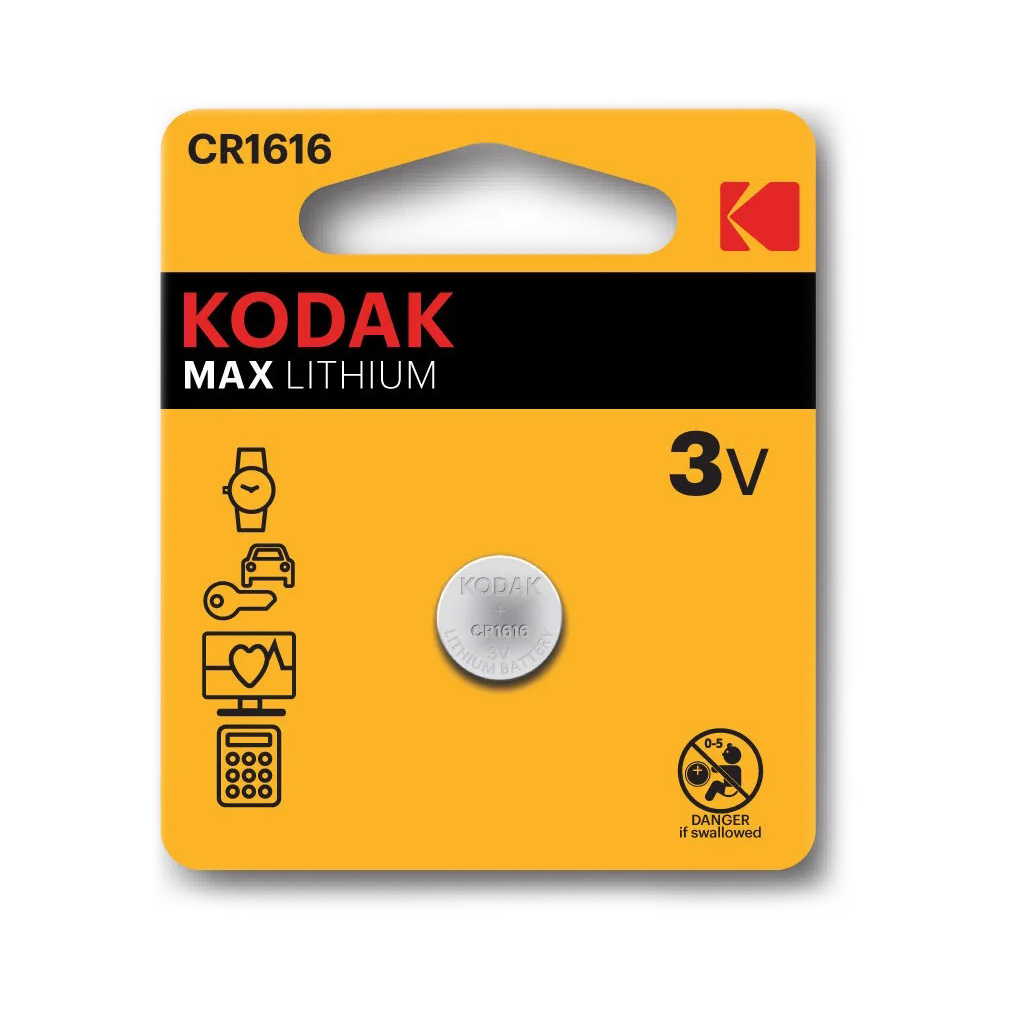 KODAK | CR1616 | Батарейка GP 1шт., ЦЕНА ЗА 1шт  | превью 1