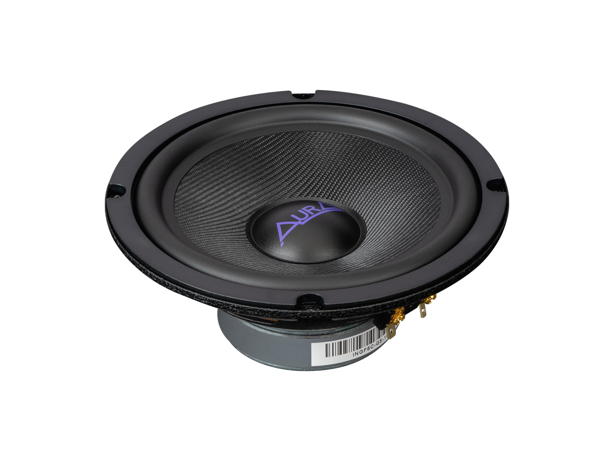 AurA | INDIGO-GF6-MB | 6,5" (16,5cm), GlassFiber МИДБАС (ПАРА), 61/121w, 40Hz - 6kHz, 90db, сетки | 1