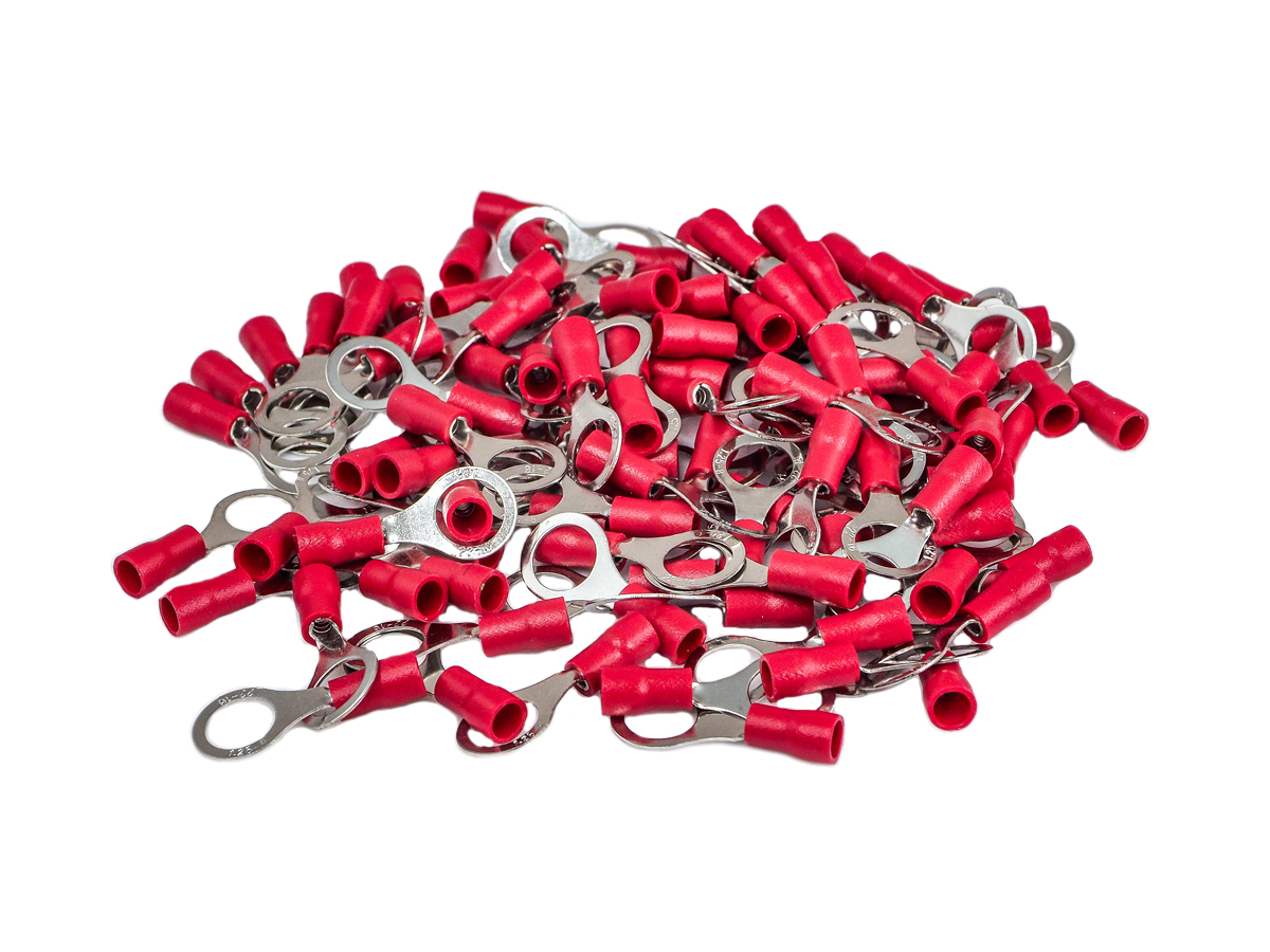 AurA | ATR-1585 | Клемма кольцевая, красная, 8,5 мм, диаметр кабеля: 0,5 - 1,5 mm, уп. 100шт. | превью 2