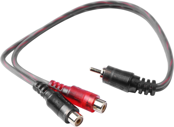 Ural | УРАЛ YRCA-МТ1П2М | RCA Y-разветвитель 0.3 м, 1 ШТ,"2мамы"-1"папа"  | превью 1