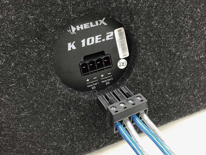 Helix | K 10E.2 (DVC.2) | сабвуфер 10" в фазоинверторном корпусе, 300/600 Watts,2x2 Om | 5