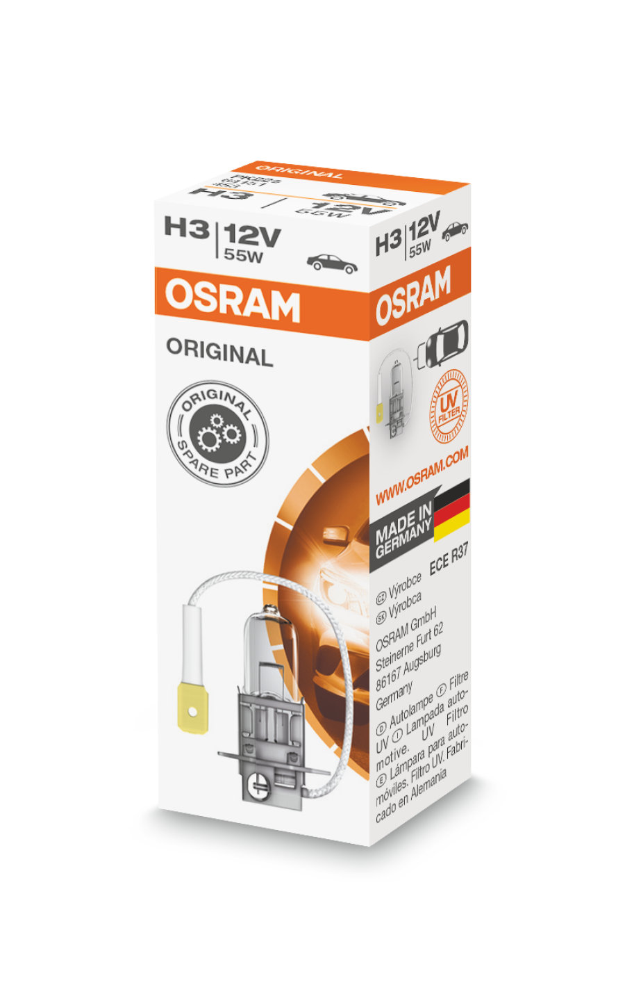 OSRAM | H3 64151 Halogen | Лампа H3 12V 55W  | превью 1
