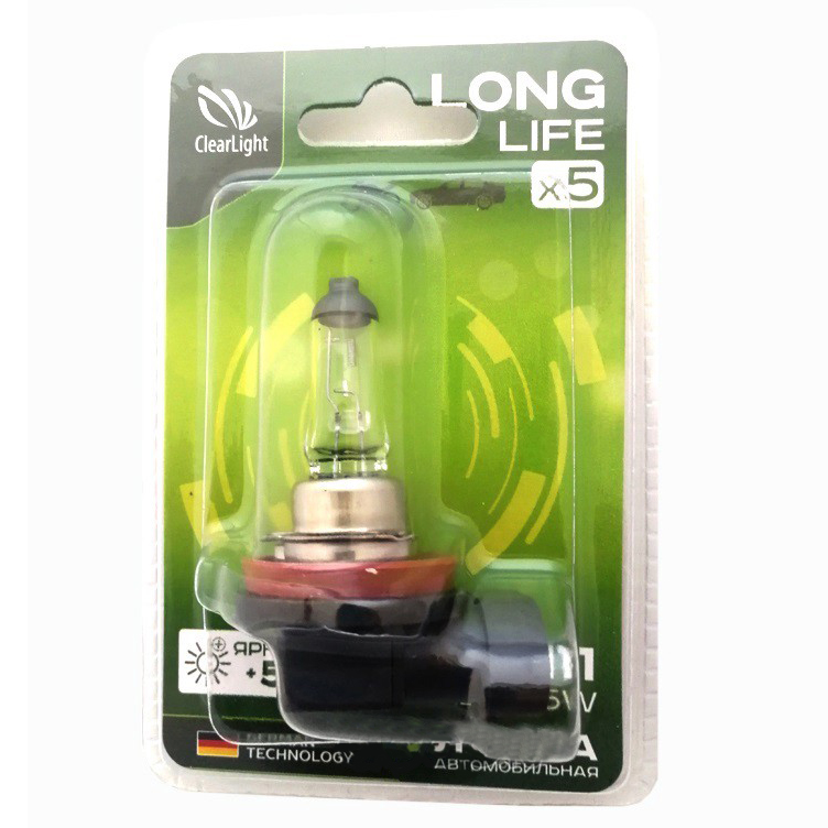 ClearLight | LongLife H11 |  12V-55W БЛИСТЕР 1 ШТ. | превью 1