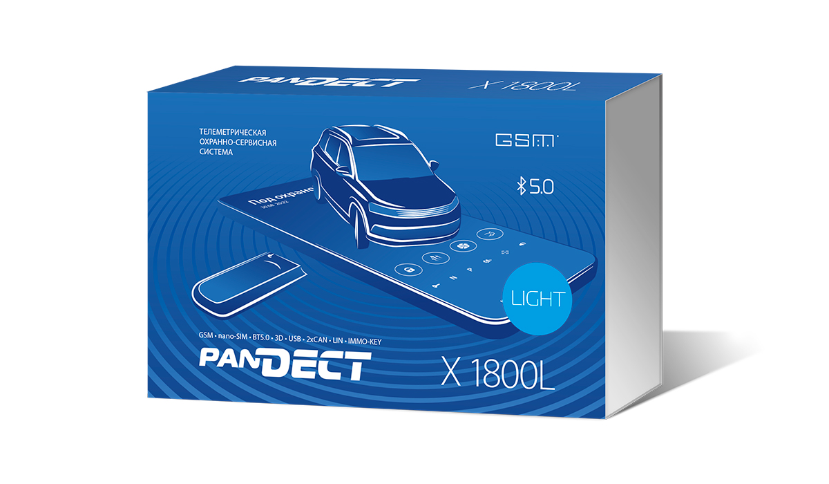Pandect | X-1800L V5 LIGHT GPS | GSM/ BT-760 V - 1шт/ 2хCAN | 1