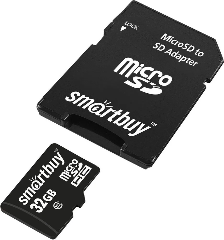 Smartbuy | MicroSDHC 32Gb Class 10 (с адаптером SD) | Карта памяти MicroSD 32Gb + адап, Class 10 | превью 3