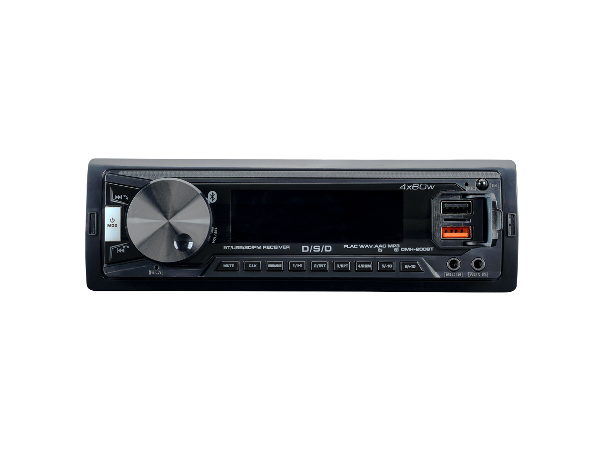 D/S/D | DMH-200BT | 4x60w, FLAC, 2xUSB/BT, ДУ, APP, 2 пары RCA, красная подсветка | превью 2