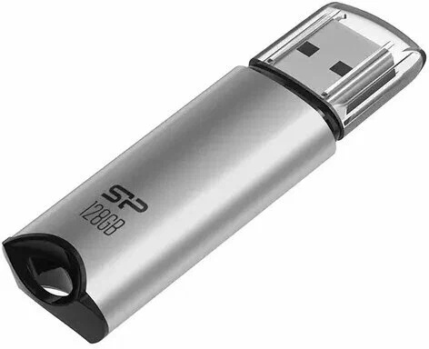 Silicon Power | 128GB | Модуль памяти USB 3.2 128GB Silicon Power Marvel M02 серебро| 3