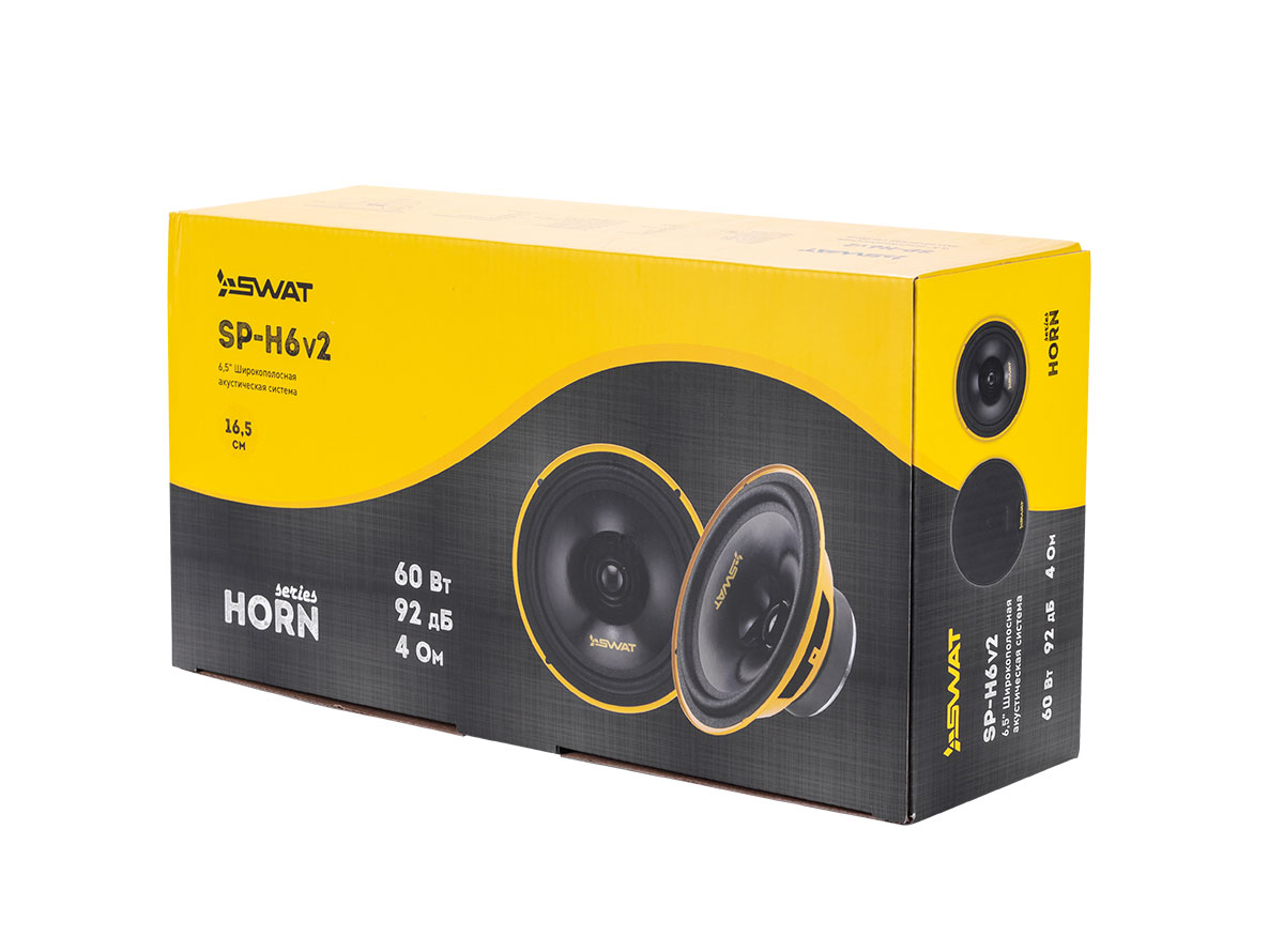 Swat | SP-H6v2 | широкополосная, 6", 60/250 Вт, сетки | 6