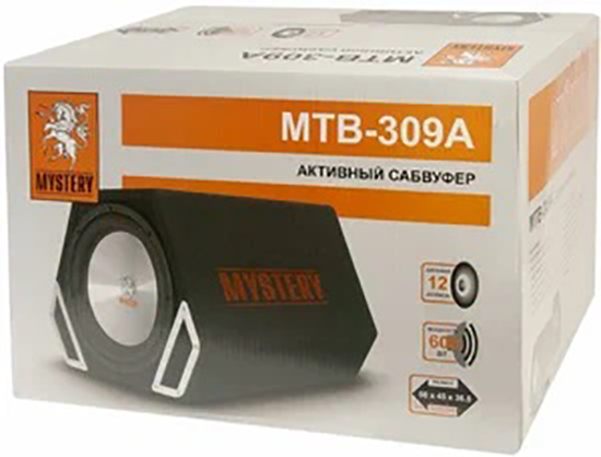 Mystery | MTB-309A | 270/600W.12" активн."труба", 2 ФИ, ДУ | 3