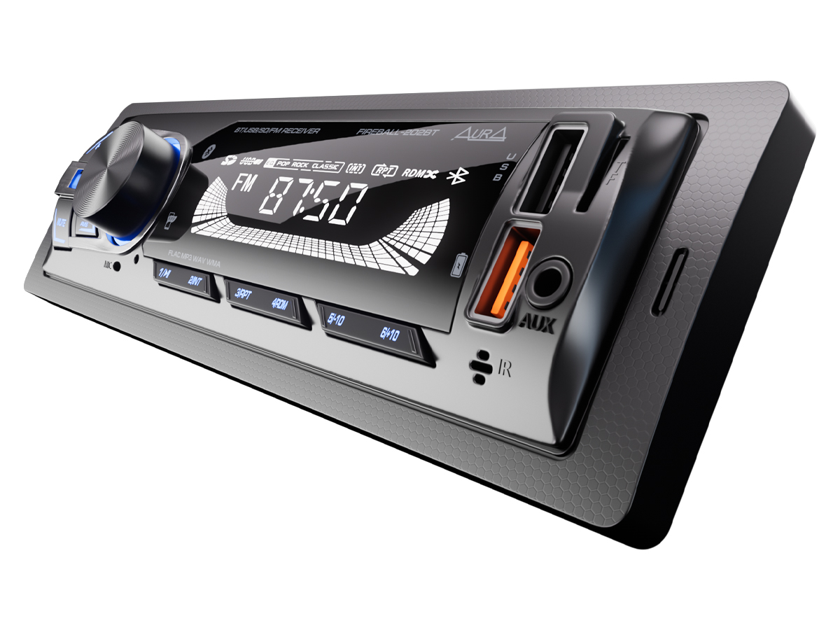 AurA | FIREBALL-202BT | 4х51w, FLAC, 2xUSB/BT, APP, 2 пары RCA, синие кнопки | 3