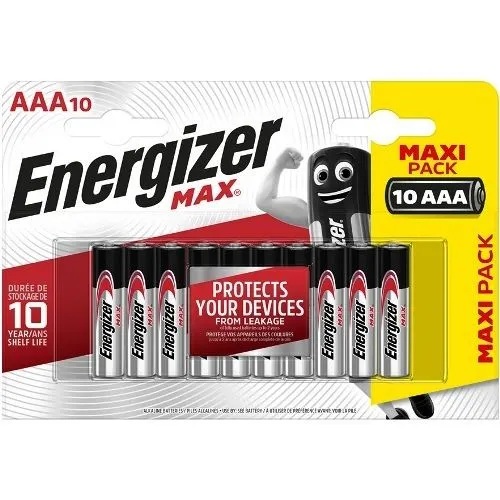 Energizer | ААA LR03-10BL | Батарейка Energizer Max 10 шт. ЦЕНА за 10шт. | превью 1
