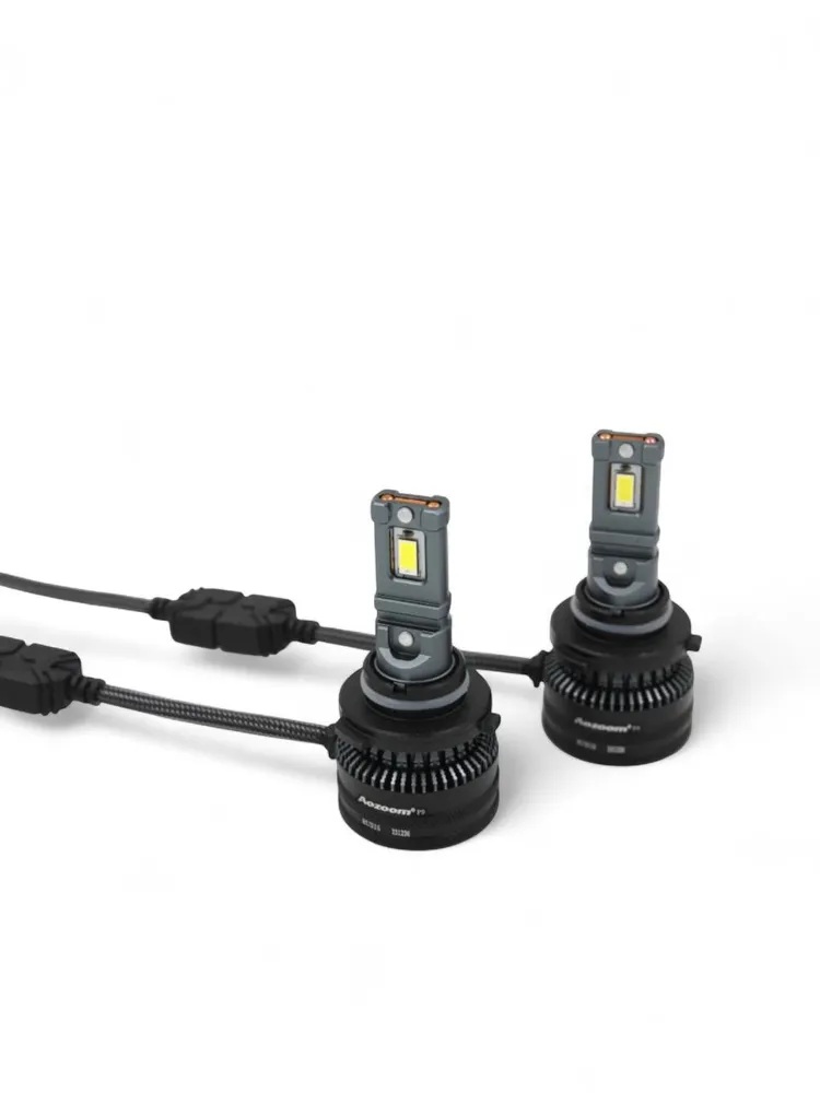 AOZOOM | P9 HB3/4 | с вентилятором , 5500K , 12V, 52 Вт, 4200Lm комплект 2 шт. | 1