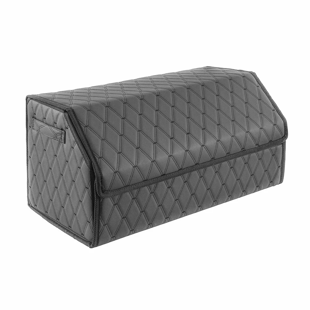 FOR CARS | 3D органайзер | черный/черная нить/черный кант,экокожа,размер XL (70*30*30 см.)  | 1