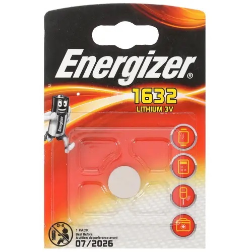 Energizer | CR1632 | Батарейка Energizer 1шт. в упаковке ЦЕНА за 1шт. | 1