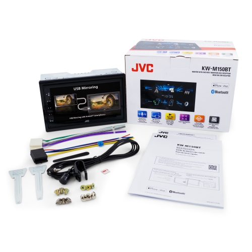 JVC | KW-M150BT | 6,2", 2DIN, USB, Vario Color, iPod/iPhone, BT, 3 RCA (4V), 2 AUX | 5