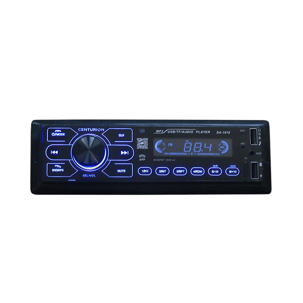 Centurion | DA-1018 | 4*45Вт, Bluetooth, 2 USB,ISO разьем, AUX, сенсорные синие кнопки, приложение | превью 1