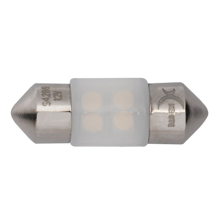 XENITE   | T11 C5W S4286  |  4SMD Диодная лампа в осв.салона 28 мм  ,80Lm ,белая уп.2шт | превью 3
