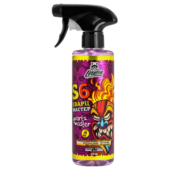 LERATON | S6 | Кварцевый состав для быстрого блеска и гидрофоба LERATON S6 GRAPE 473мл | превью 1